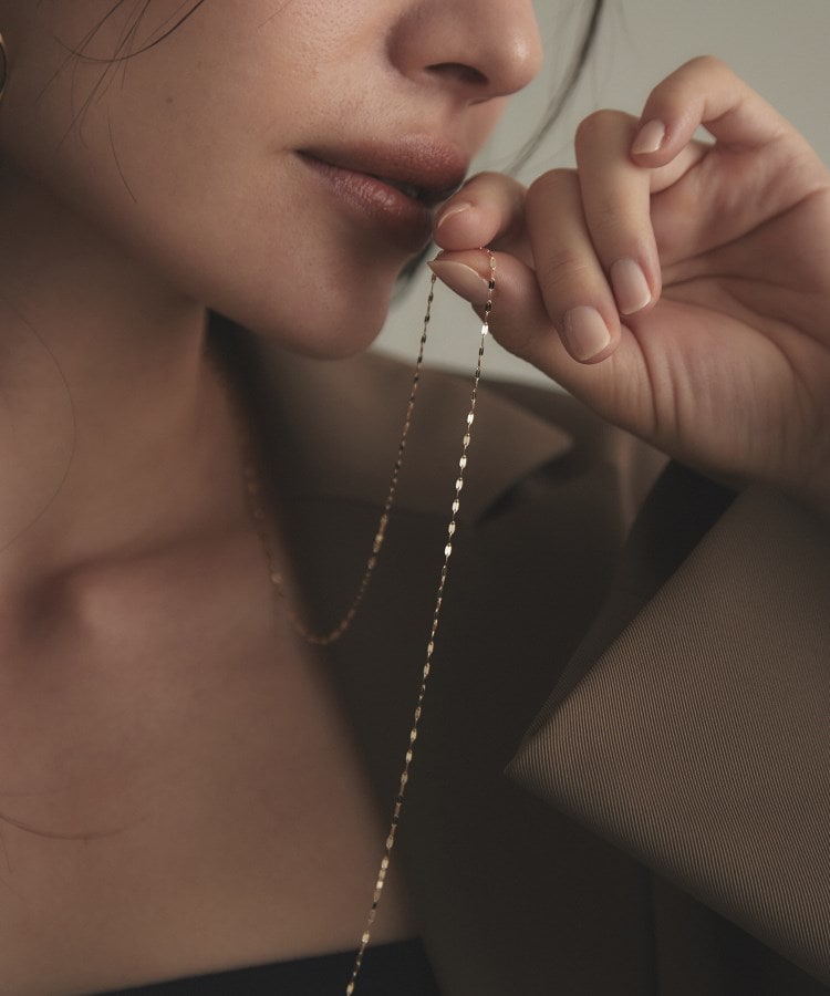 K10フラワークロス(ロング) ネックレス(ネックレス K10フラワークロス(ロング) ネックレス(ネックレス