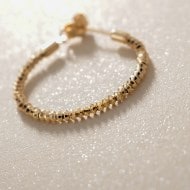 K18カットビーズ フープピアス（ピアス） | COCOSHNIK（ココシュ