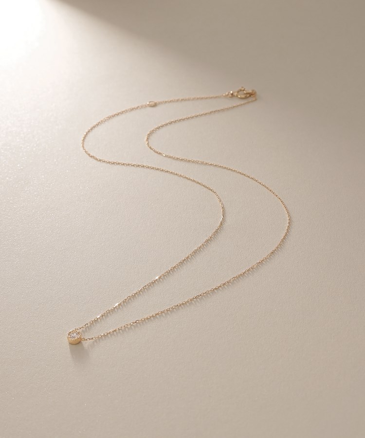 K18ダイヤモンド フチミル ネックレス(小)(ネックレス K18ダイヤモンド フチミル ネックレス(小)(ネックレス