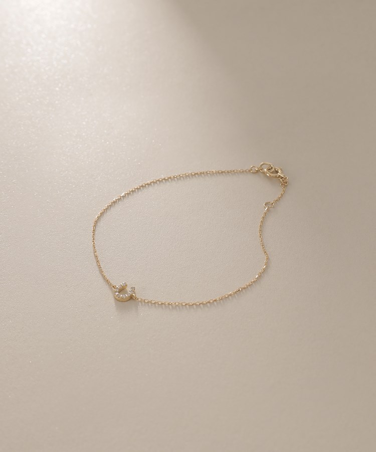 K10ダイヤモンド 馬蹄モチーフ ネックレス(ネックレス K10ダイヤモンド 馬蹄モチーフ ネックレス(ネックレス