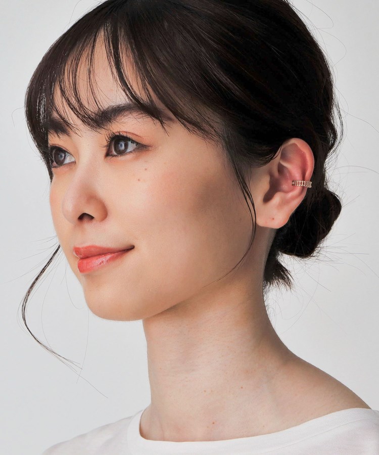 ください COCOSHNIK / ココシュニック ストライプ イヤーカフ(片耳用 ください COCOSHNIK / ココシュニック ストライプ イヤーカフ(片耳用