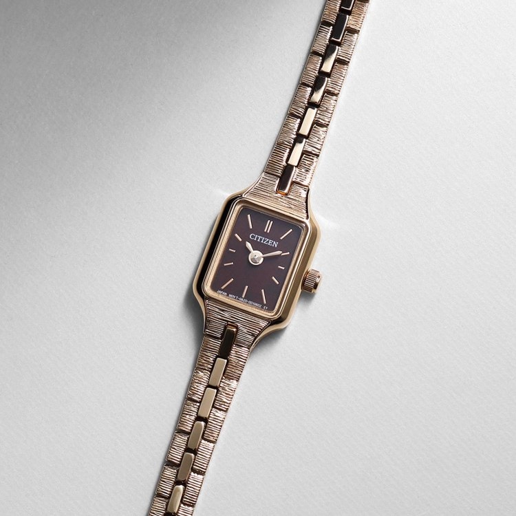 ココシュニック(COCOSHNIK)のRG Kii:別注モデルスクエア ウォッチ（ブラウン） 腕時計