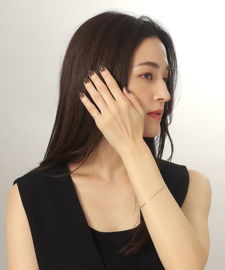 K18ダブルフラワークロス ブレスレット(ブレスレット・バングル K18ダブルフラワークロス ブレスレット(ブレスレット・バングル