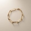 ココシュニック(COCOSHNIK)のK18中空しのぎケーブルチェーン ブレスレット4