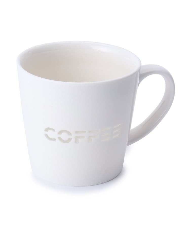 ワンズテラス(one'sterrace)の透かしマグカップ COFFEE ホワイト(002)