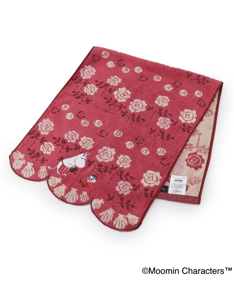 Floral タオル　pocket blanket 赤　セット