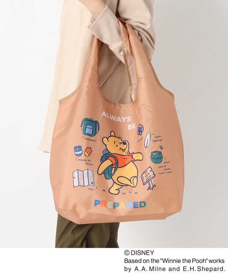 ワンズテラス オリジナル ディズニー くまのプーさん ショッピングバッグl プー ディズニー One Sterrace ワンズテラス ワールド オンラインストア World Online Store