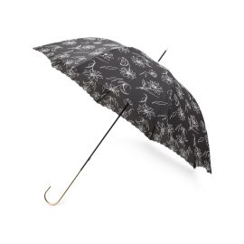 ワンズテラス(one'sterrace)のbecause 晴雨兼用 ラインフラワー長傘 折りたたみ傘