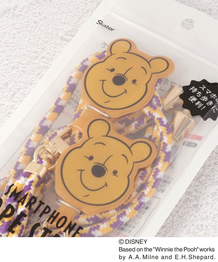 ディズニー レトロ くまのプーさん 携帯ロープストラップ スマホ
