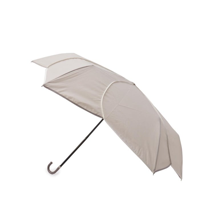 ワンズテラス(one'sterrace)の【晴雨兼用/UV】バイカラーパイピング 折傘 折りたたみ傘