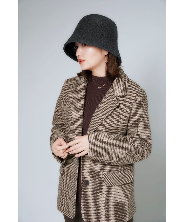 ワンズテラス(one'sterrace)の【あったか】小顔見えバケットハット フェルト4