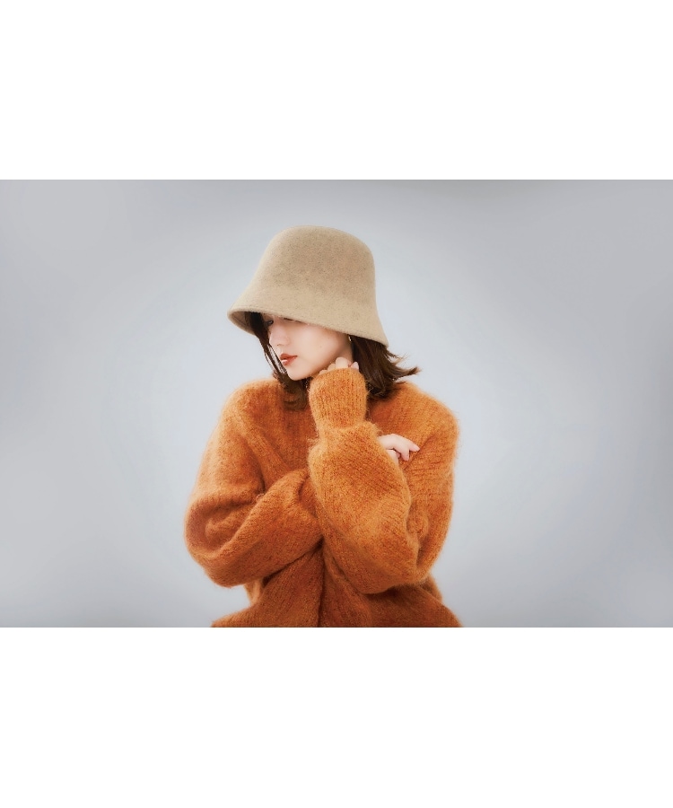 ワンズテラス(one'sterrace)の【あったか】小顔見えバケットハット フェルト11