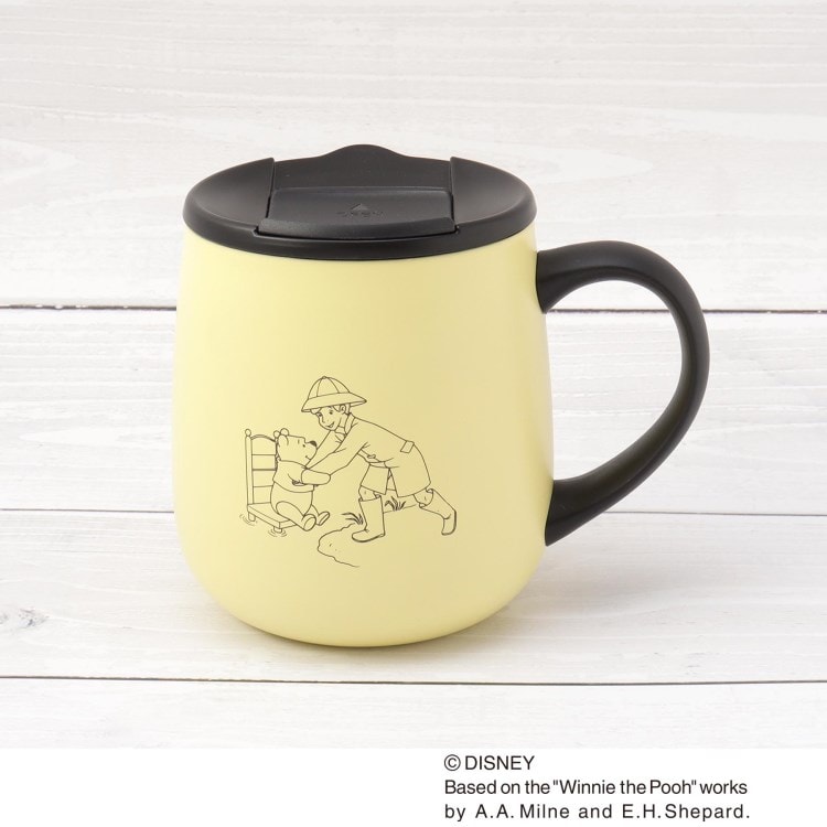 ディズニー 『クマのプーさん』 蓋付ステンレスマグ POOH CAFE