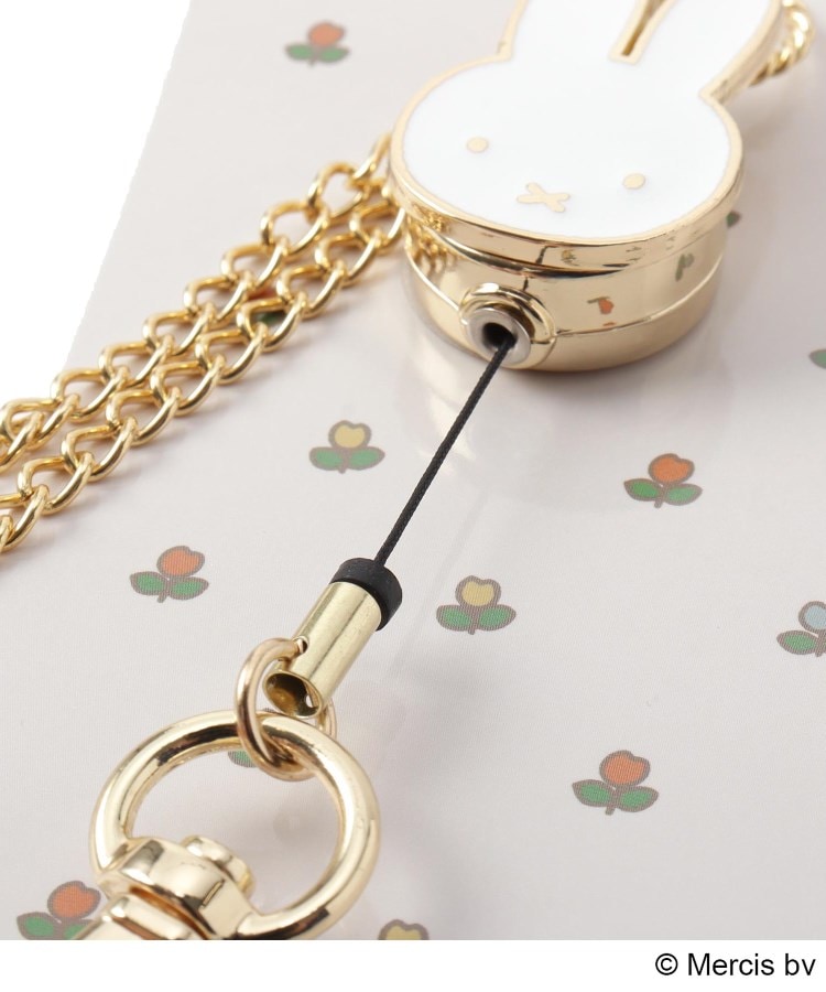 Dick Bruna miffy コードリールチャーム FACE(ミッフィー) one 新作 ミッフィー フェイス コードリールチャーム ホワイトmiffy ボリス