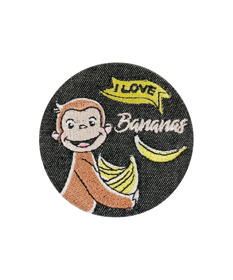 おさるのジョージ トレーディング刺繍缶バッチ （いろんな