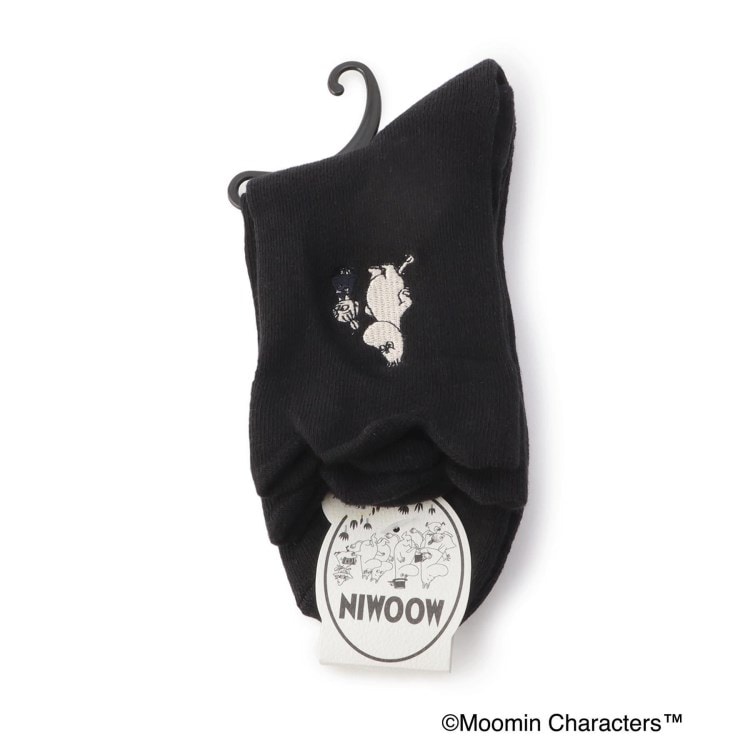 ワンズテラス(one'sterrace)の◆MOOMIN 底パイル ムーミン＆ミイ刺繍ソックス ムーミン