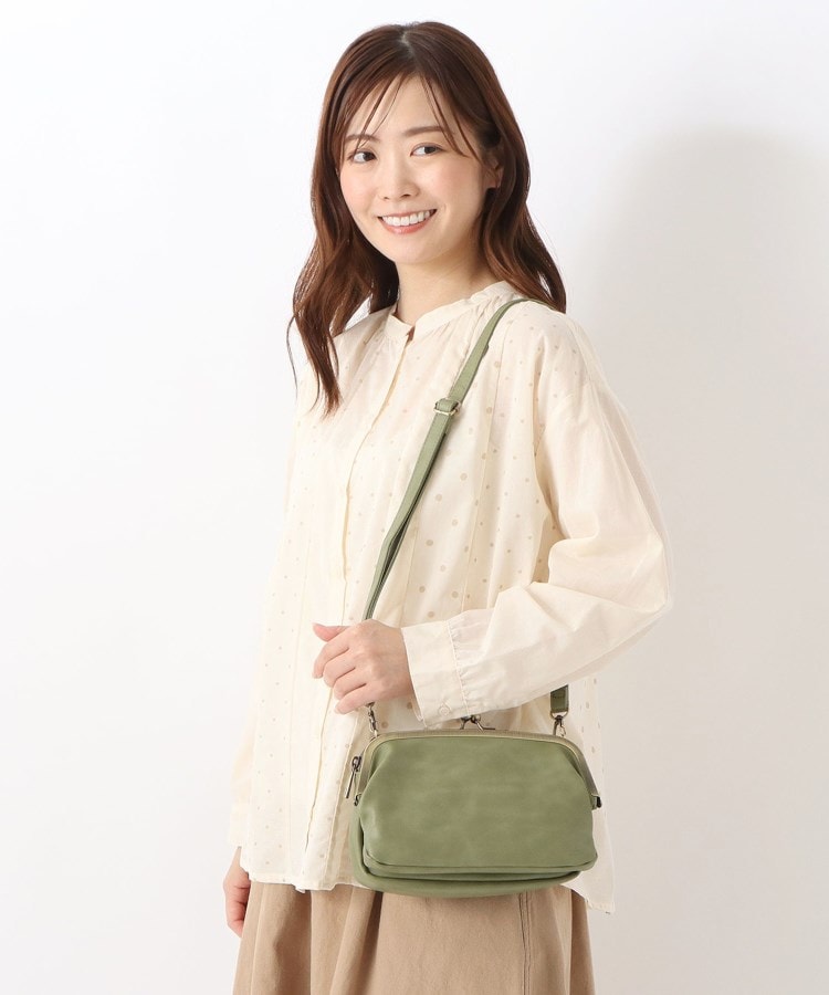 Legato Largo ポリッシュ がま口お財布ショルダー(ショルダー Legato Largo ポリッシュ がま口お財布ショルダー(ショルダー