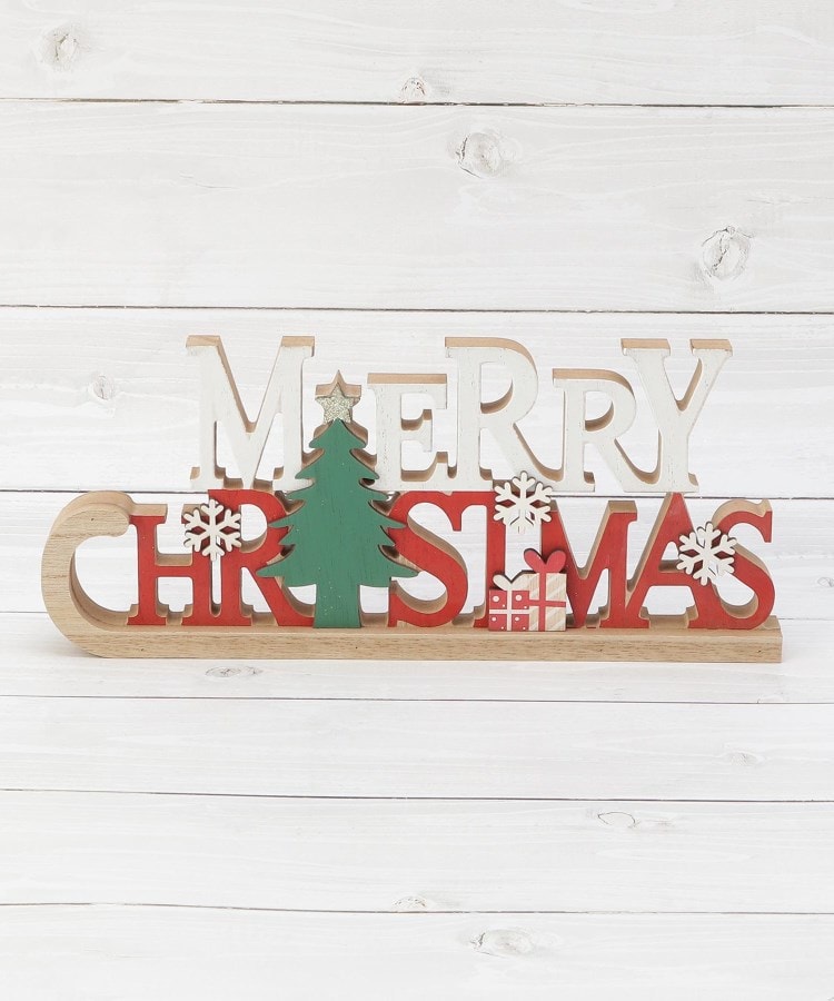 ワンズテラス(one'sterrace)の◆【クリスマス】ウッド MERRY CHRISTMAS サインスタンド レッド(962)