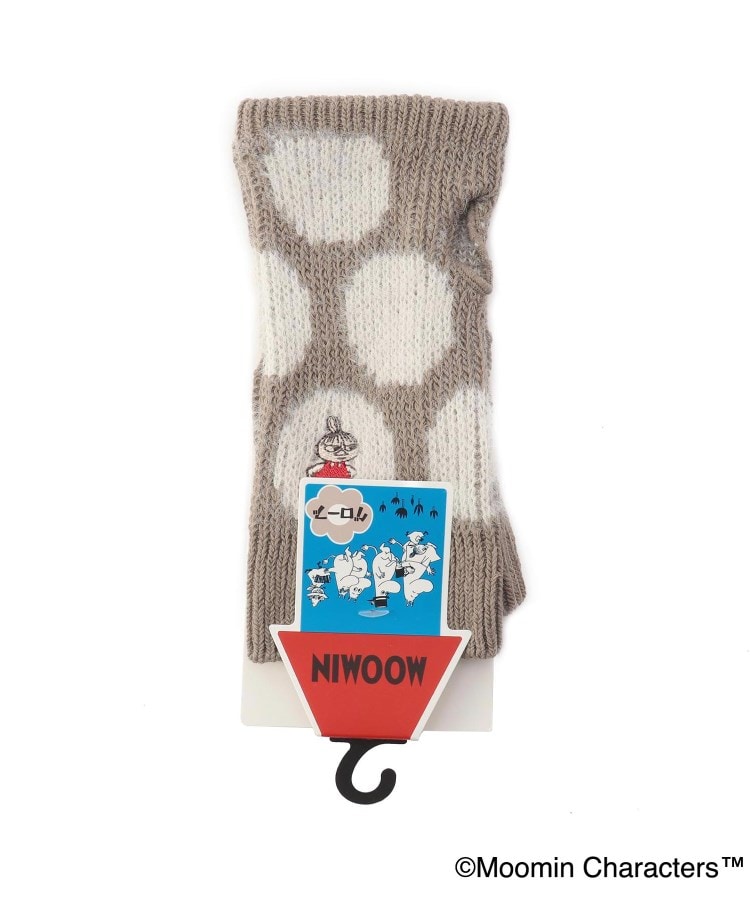 ワンズテラス(one'sterrace)の◆【あったか】MOOMIN グローブ Jドットミイ刺繍 ベージュ(952)