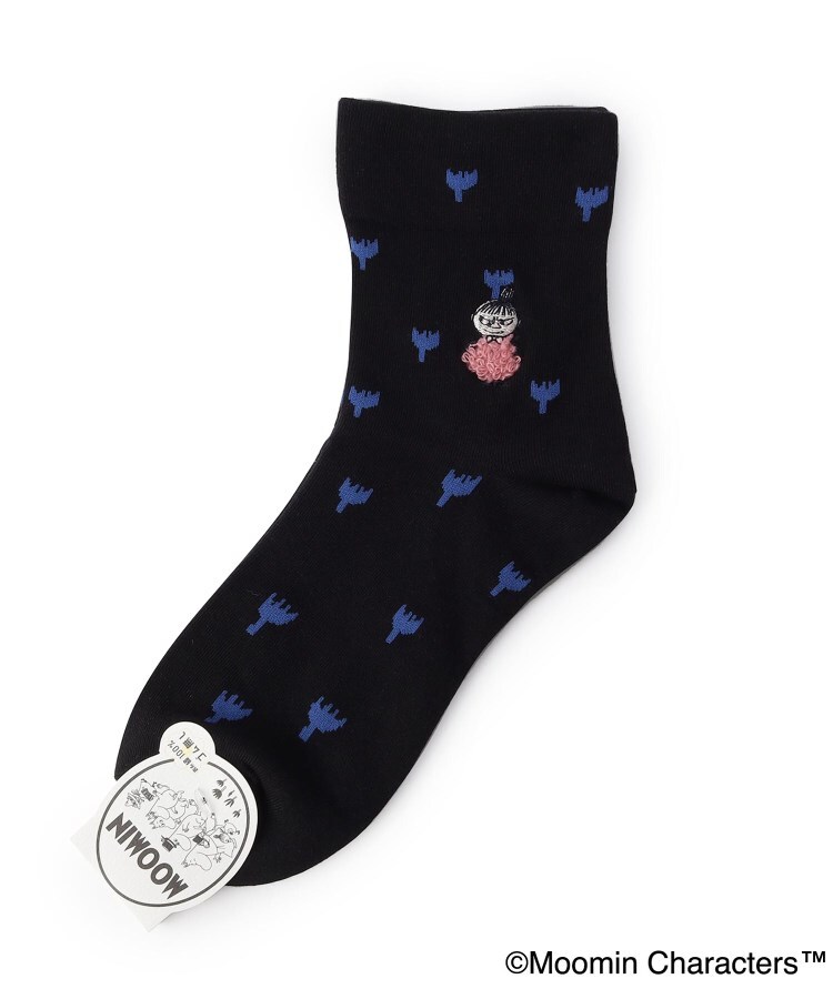 ワンズテラス(one'sterrace)の◆MOOMIN サガラ刺繍 ロークルーソックス1