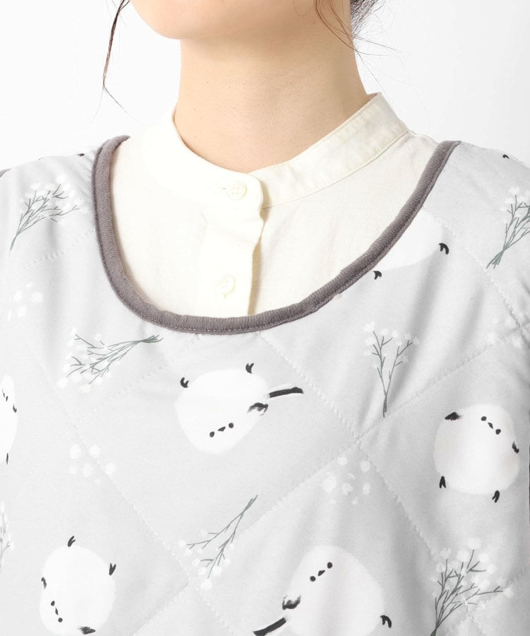 ワンズテラス(one'sterrace)の【あったか】キルト タブリエ ホンワカシマエナガ4