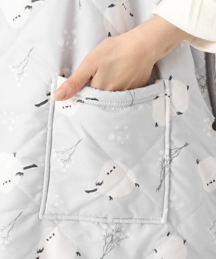 ワンズテラス(one'sterrace)の【あったか】キルト タブリエ ホンワカシマエナガ6