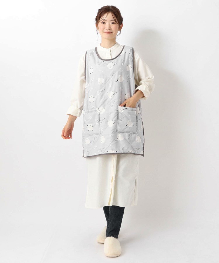 ワンズテラス(one'sterrace)の【あったか】キルト タブリエ ホンワカシマエナガ11