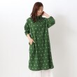 ワンズテラス(one'sterrace)のコモンドット シャツワンピース グリーン(922)