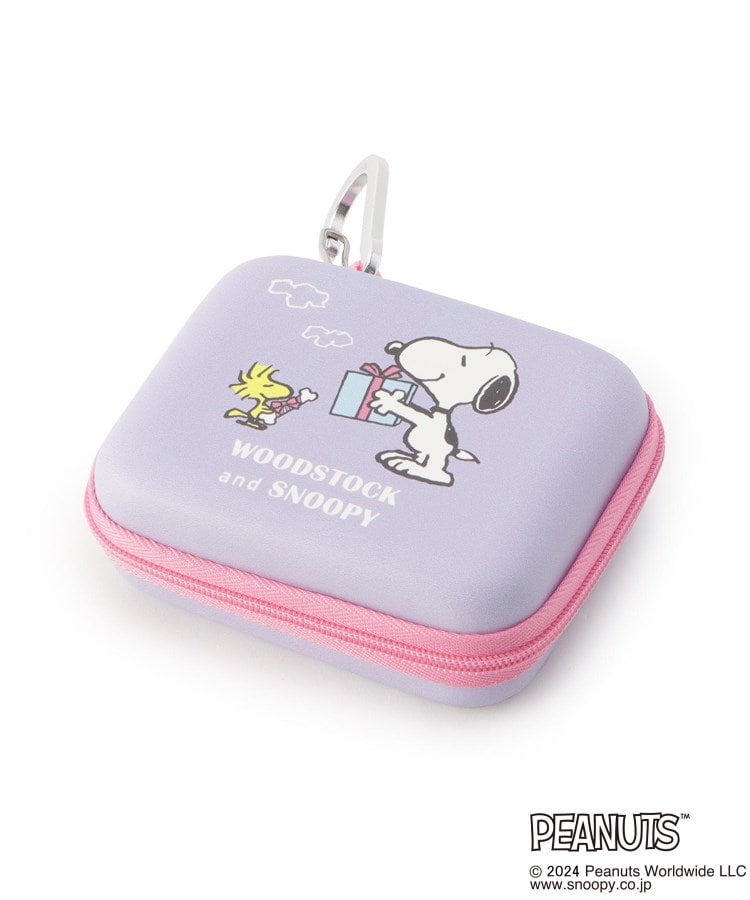 ワンズテラス(one'sterrace)の◆SNOOPY ハードカバーガジェットポーチPEANUTS WOODSTOCK ＆ SNOOPY パープル(983)