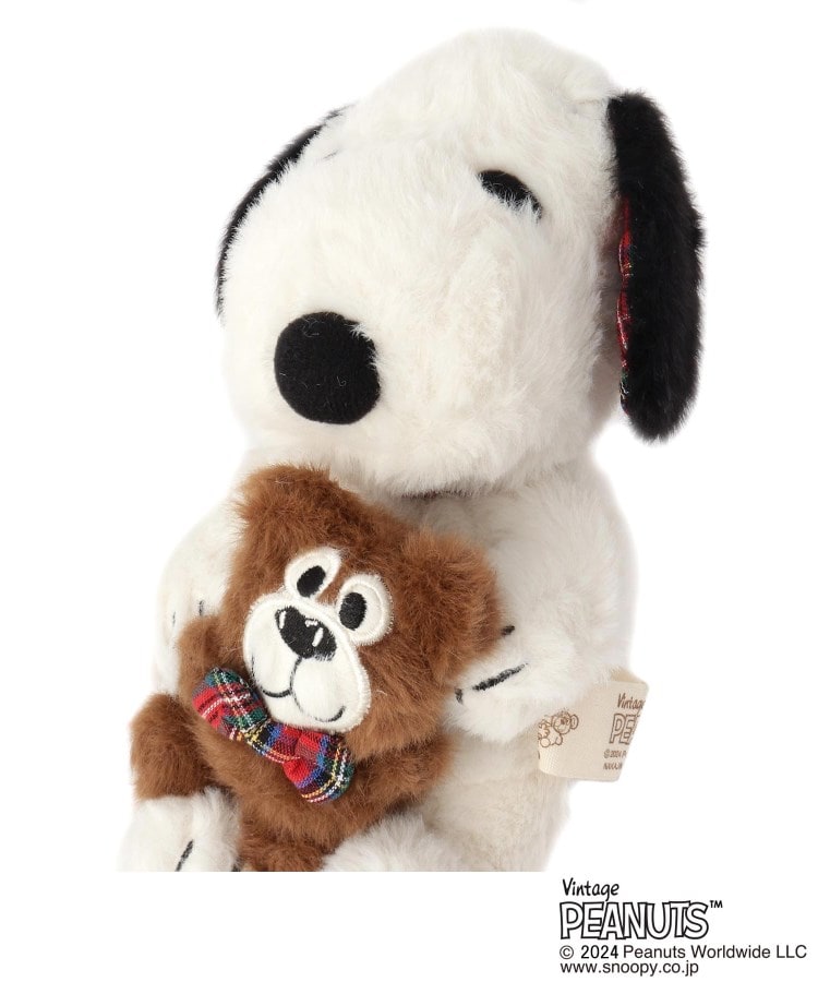SNOOPY ぬいぐるみ＆ベア チェック S（スヌーピー） | one