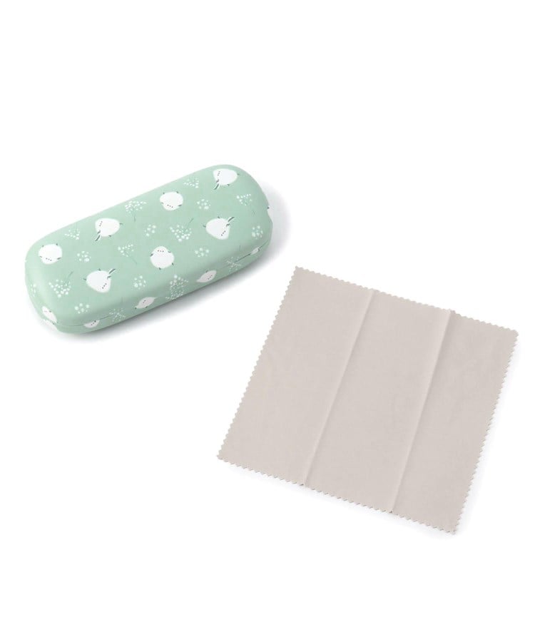 ワンズテラス(one'sterrace)の◆メガネケース ホンワカシマエナガ ミントグリーン(921)