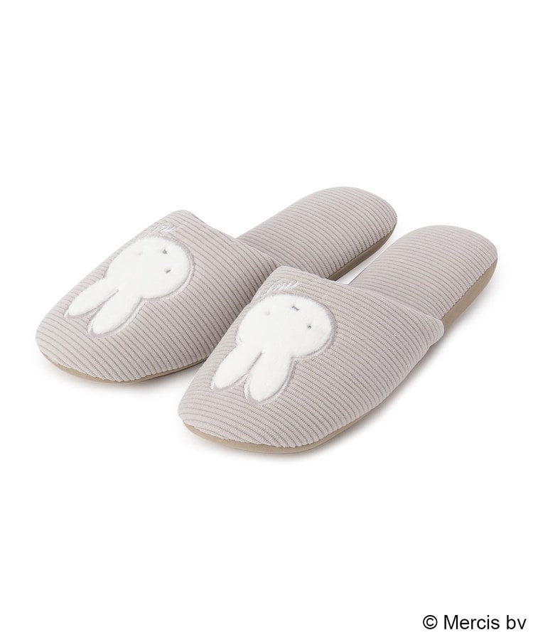 ワンズテラス(one'sterrace)の【あったか】Dick Bruna miffy スリッパ プリーマミッフィー グレー(912)