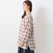 ワンズテラス(one'sterrace)の楊柳チェック長袖シャツ2