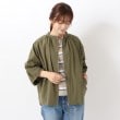 ワンズテラス(one'sterrace)のコクーン ドルマン袖 ジップブルゾン カーキ(927)
