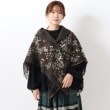 ワンズテラス(one'sterrace)の木の実リス リバーシブルギャザーケープ ネイビー(994)