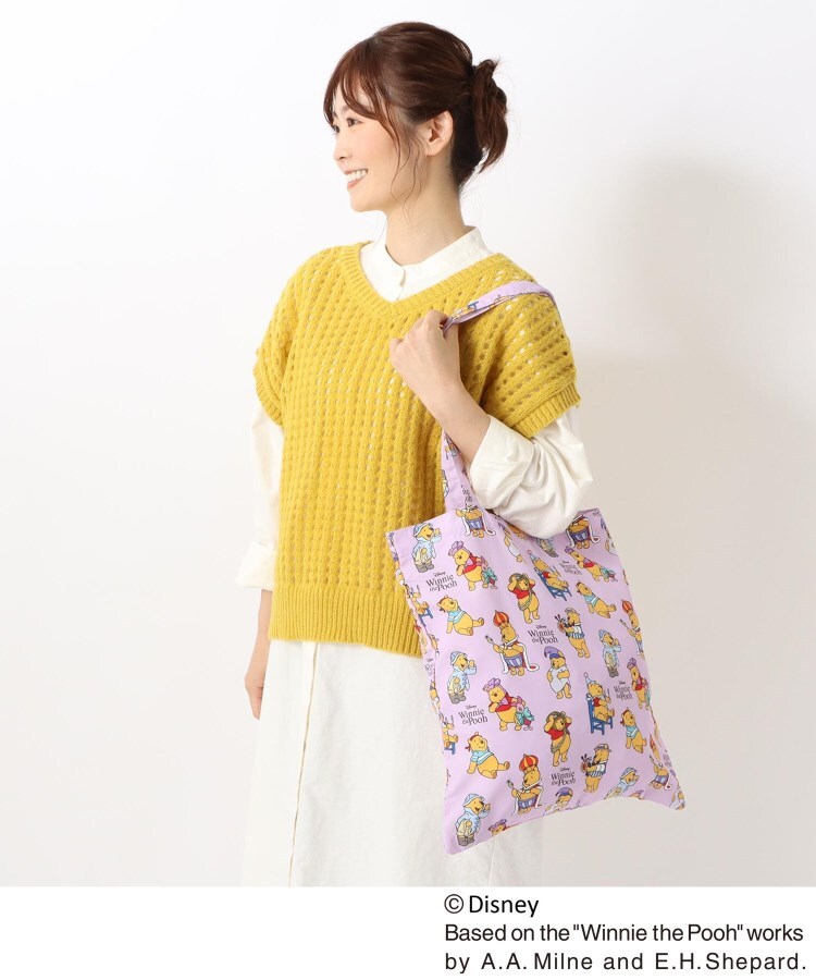 ワンズテラス(one'sterrace)の◆ディズニー 『くまのプーさん』 チラシ柄トート COS8