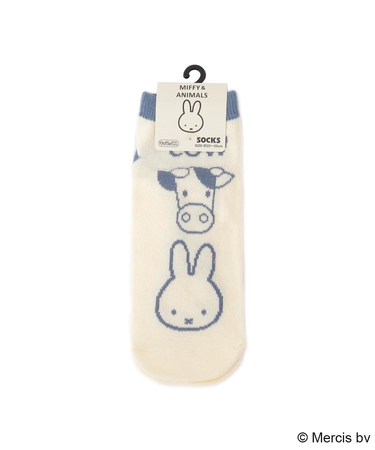 ワンズテラス(one'sterrace)の◆Dick Bruna miffy 靴下 miffy&動物 ブルー(993)