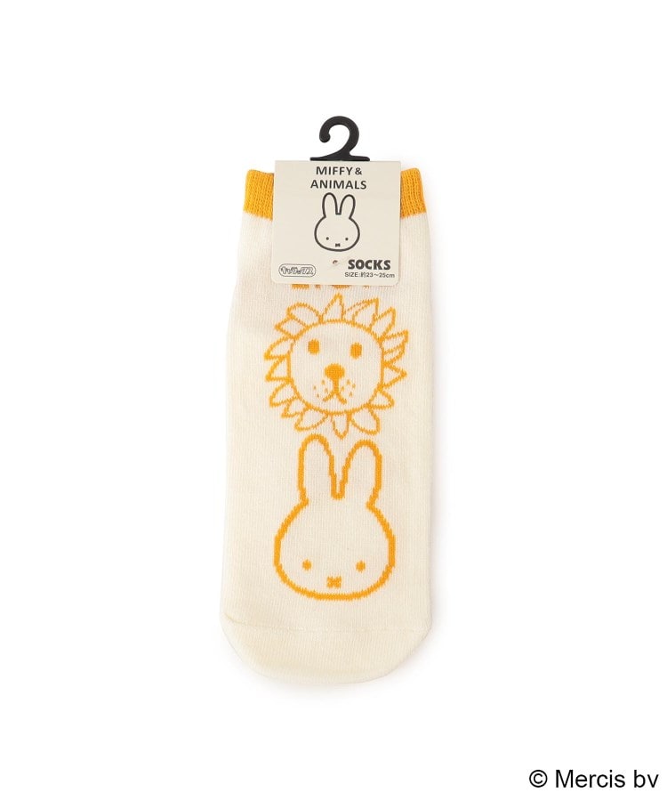 ワンズテラス(one'sterrace)の◆Dick Bruna miffy 靴下 miffy&動物 イエロー(932)