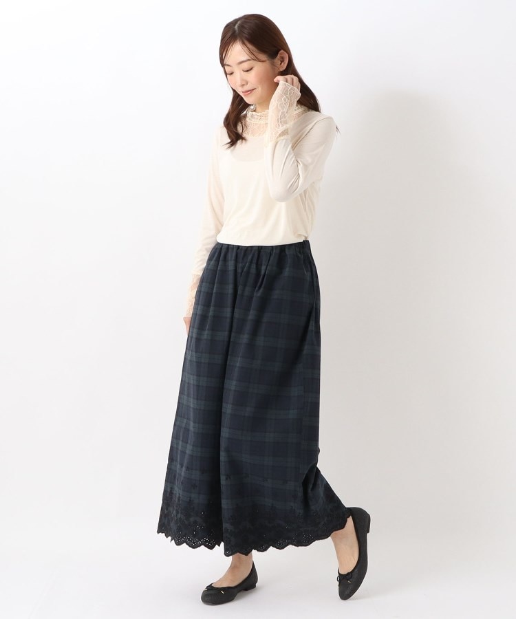 ワンズテラス(one'sterrace)の◆ギャザーネックレース長袖プルオーバー9