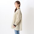 ワンズテラス(one'sterrace)のクレリック風 チェック前あきブラウス2