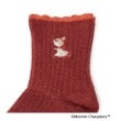 ワンズテラス(one'sterrace)の◆MOOMIN FIRST SNOW ベロア ミイ刺繍 ロークルーソックス3