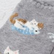 ワンズテラス(one'sterrace)の◆魚に乗るネコクルーソックス6