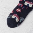 ワンズテラス(one'sterrace)の◆家と木々柄クルーソックス4