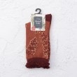 ワンズテラス(one'sterrace)の◆実の付いた枝 フルートクルーソックス レッド(962)