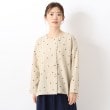 ワンズテラス(one'sterrace)のドット柄 前フリル付 ダブル釦開きブラウス1
