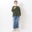 ワンズテラス(one'sterrace)のドット柄 前フリル付 ダブル釦開きブラウス11