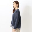 ワンズテラス(one'sterrace)のシャツレイヤード風 異素材コンビプルオーバー2