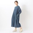 ワンズテラス(one'sterrace)のデニム スタンドカラー前開きコクーンワンピース12