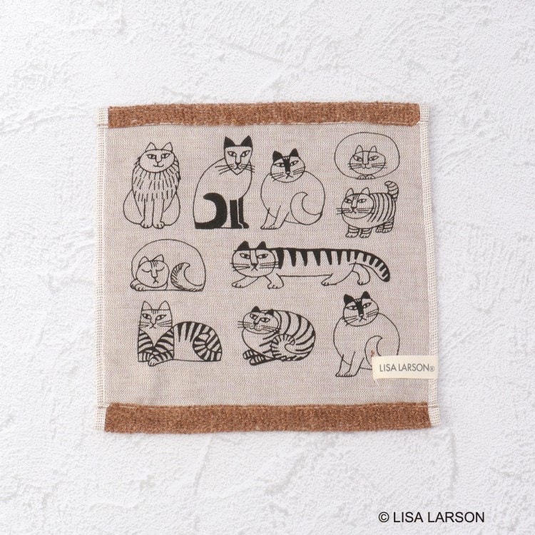 ワンズテラス(one'sterrace)の◆LISA LARSON リサ・ラーソン ミニタオル スケッチねこたち ハンカチ・ハンドタオル