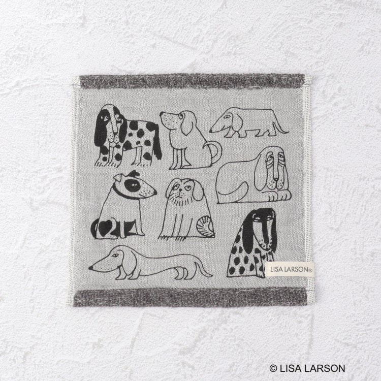 ワンズテラス(one'sterrace)の◆LISA LARSON リサ・ラーソン ミニタオル スケッチいぬたち ハンカチ・ハンドタオル